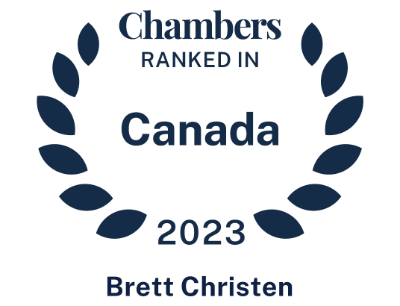 Ranked in Chambers Canada 2023 - Brett Christen
