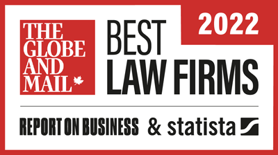 The Globe and Mail - Canada's Best Law Firms 2022